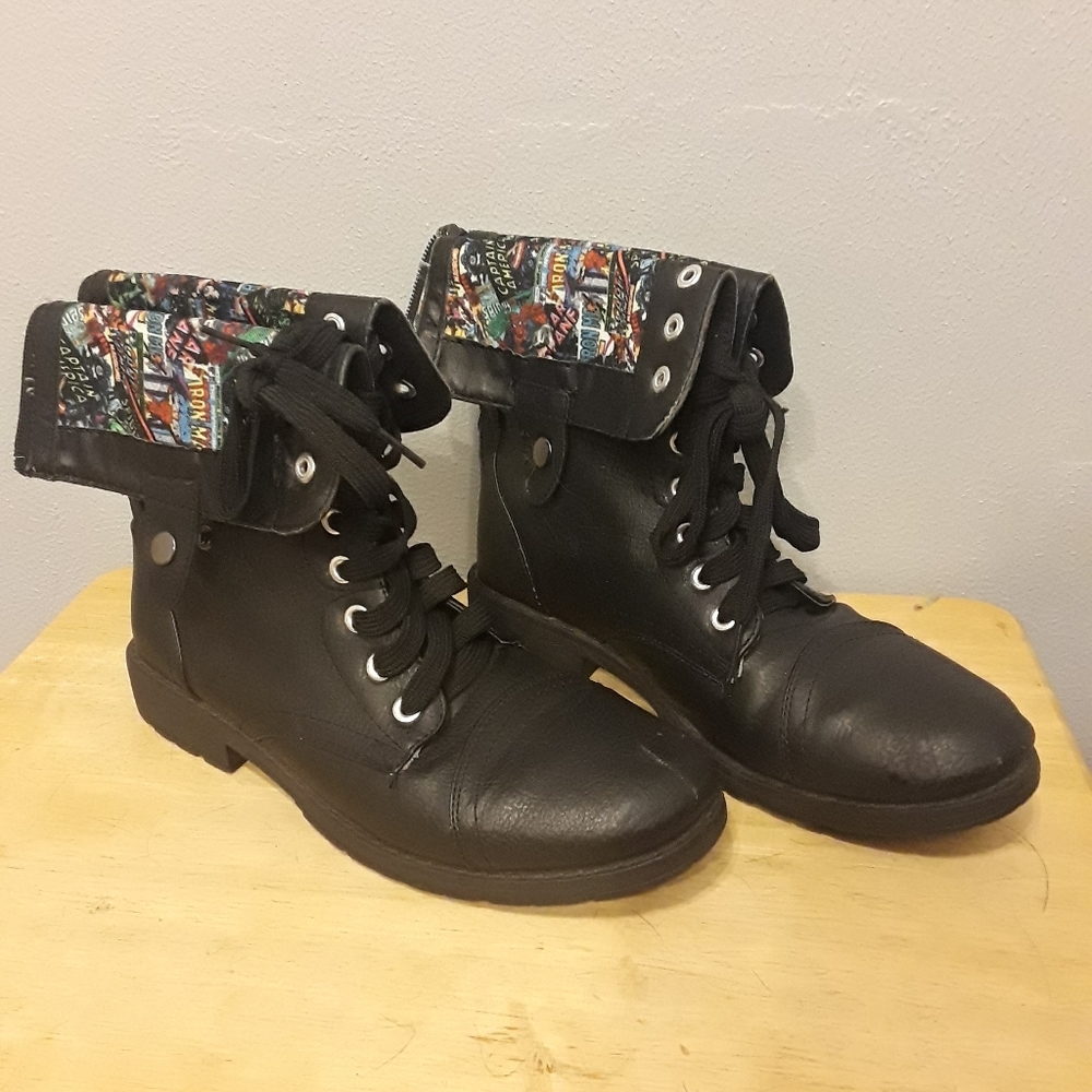 Marvel Comic Hot Topic Combat Boots